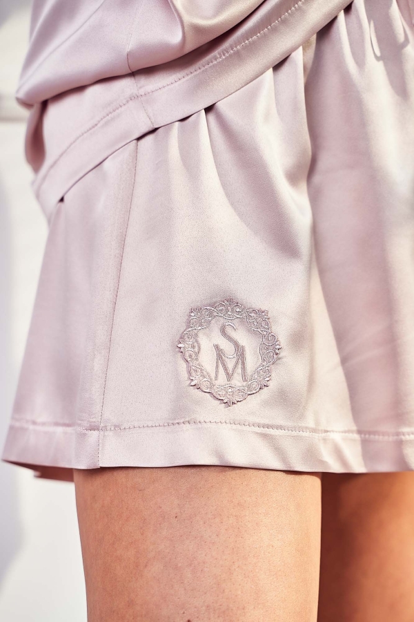 piżamy damskie krótkie spodenki-szorty piżamowe damskie-krótkie spodenki do spania-silk rose-pudrowy róż.jpg