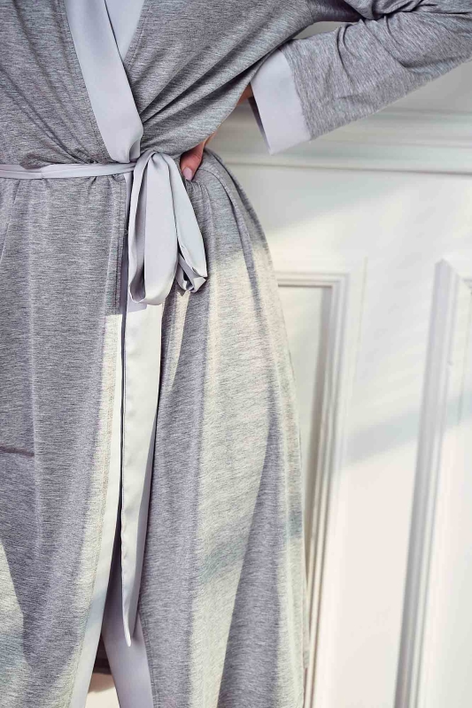 elegancki szlafrok-silk milk-homewear-komplet do spania- morning- szlafrok szary melanż.jpg