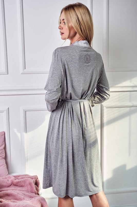 szlafrok-silk milk-elegancki szlafrok-prezent dla niej-morning- szlafrok szary melanż.jpg
