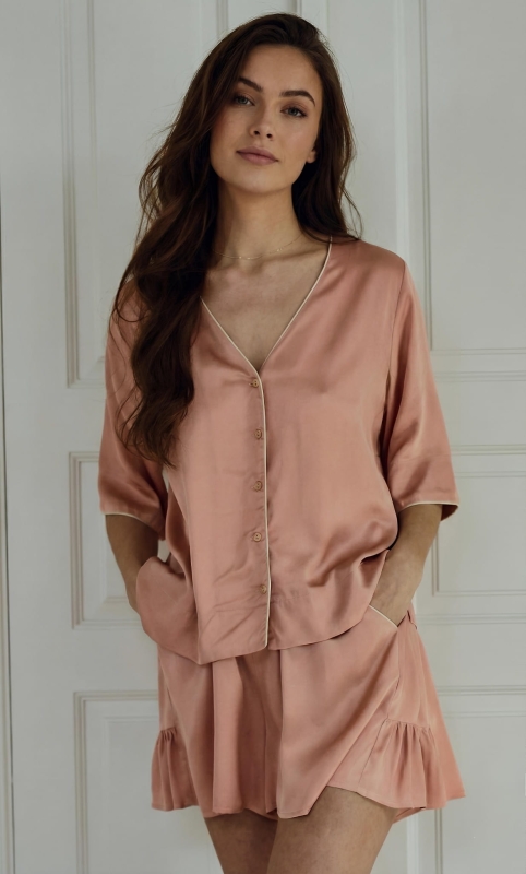Dolce peach komplet piżama różowa.jpg
