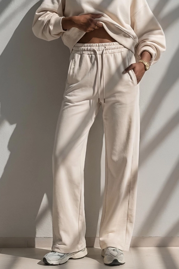 MUSE Vanilia SPODNIE DRESOWE z szeroką nogawką