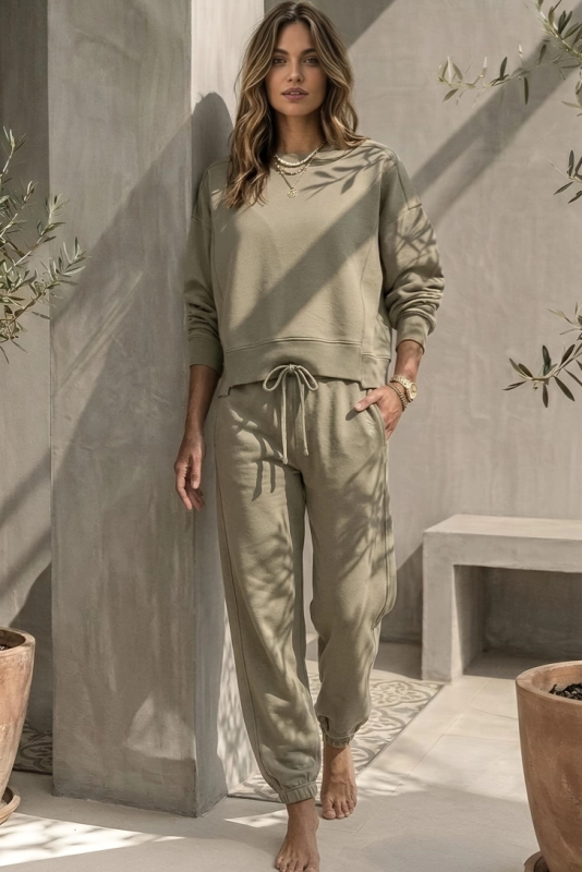 SOHO jasna oliwka modny dres.jpg