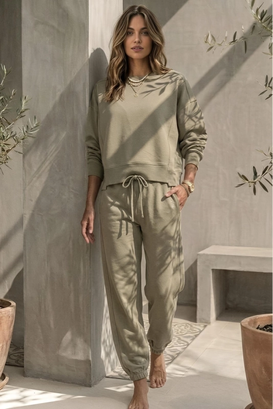 SOHO jasna oliwka modny dres.jpg