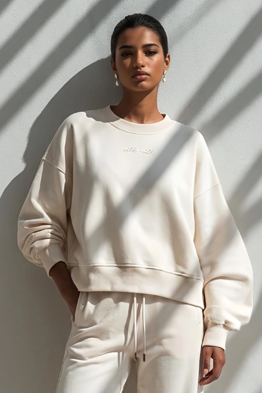 Muse wygodny dres,dres na lato,modny dres,elegancki dres,waniliowy dres,komplet dresowy.jpg