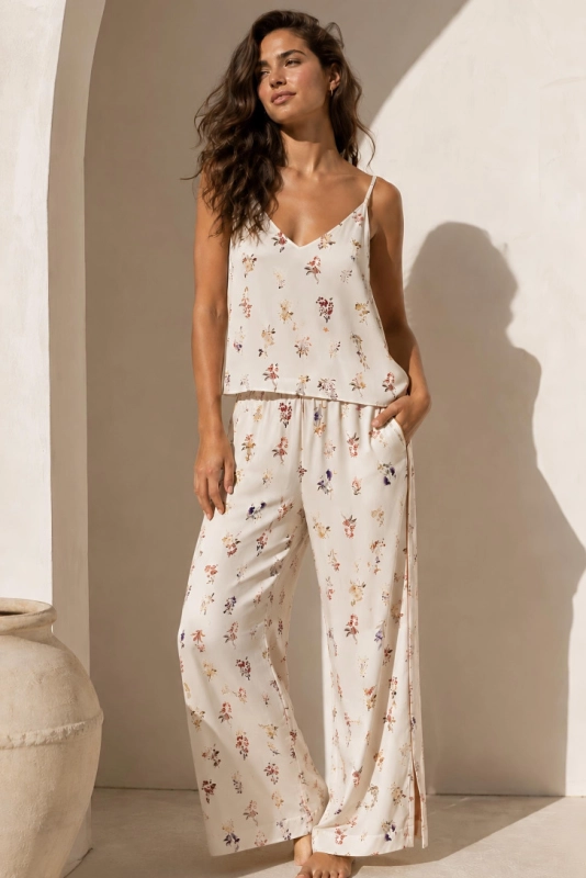DOLCE Fiore tencel,pizma w kwiaty z tencelu,piżma w kwiaty,piżama na lato,letnia piżama.jpg