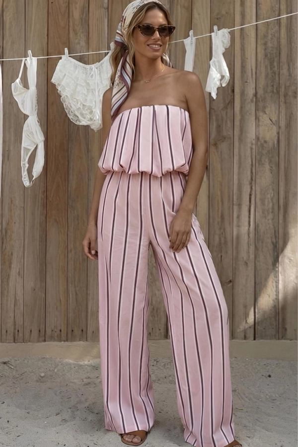 LA VITA pink top i spodnie,komplet na plażę różowy,top i spodnie różowy na plażę.jpg