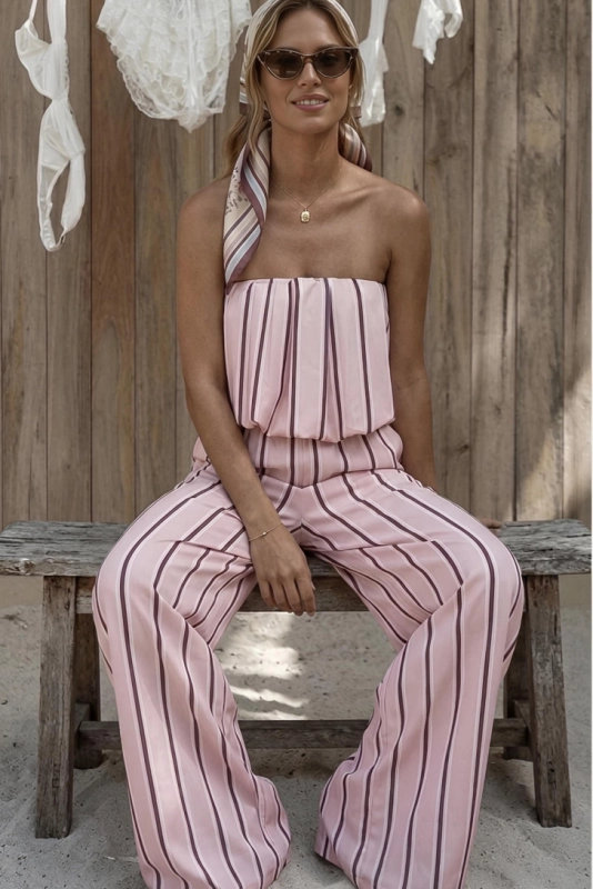 LA VITA pink top i spodnie,premium komplet na plażę,premium top i spodnie na plażę,komplet na lato różowy.jpg