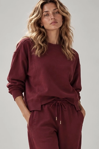 SOHO Bordo BLUZA dresowa damska