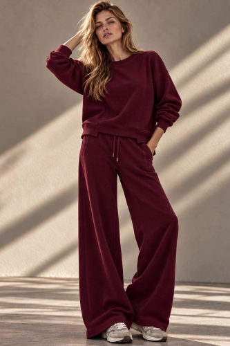 SOHO X MUSE Bordo KOMPLET DRESOWY damski